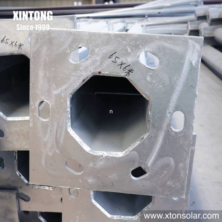 10meters Steel Pipes Galvanized Solar Lamp Pole Post Price