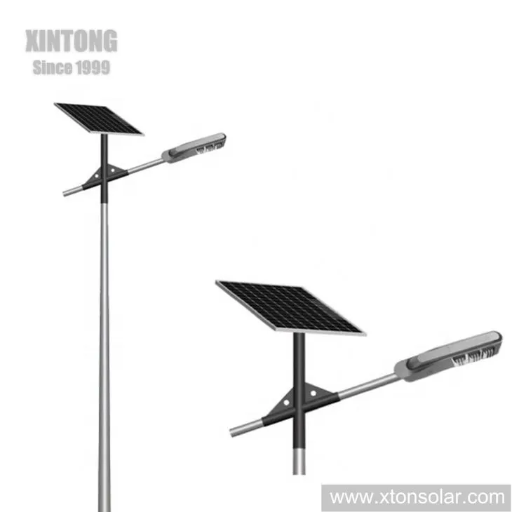 8m Gray Pole LED Solar Straßenbeleuchtung Wartungsfrei