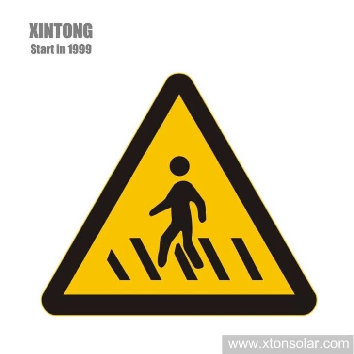 Yellow Triangle Traffic Warning Sign
